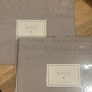 Ruffle Drapery Valance Pair